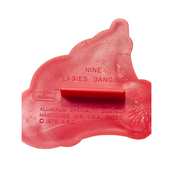 Vintage 1978 Aluminum Specialty Company Nine Ladies Dancing Cookie Cutter - Picture 3 of 5